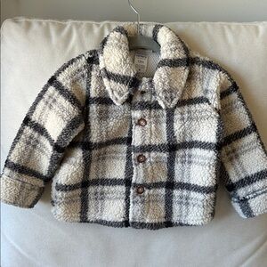 Carter's Black and Cream Sherpa Jacket